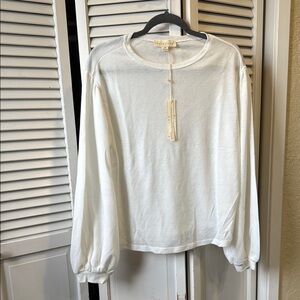 White Long Sleeve Top